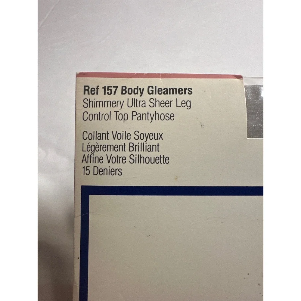 Givenchy Body Gleamers Silver Fox Shimmery Ultra Sheer Control Top Pantyhose D